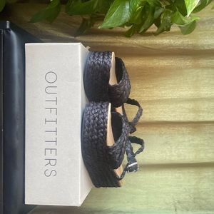 Black Urban Outfitters Platform Sandals size 8
